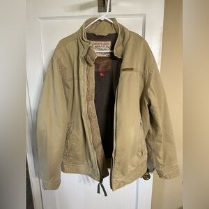 Men's vintage Abercrombie and Fitch Tan heavy duty Jacket